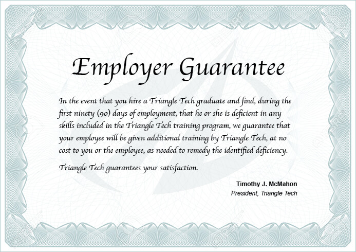 Employer Guarantee